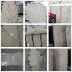 Najbolje White Jade Marble Pozadina Landscape Wall Prijenos, Table, sto prirodnog kamena za Parket